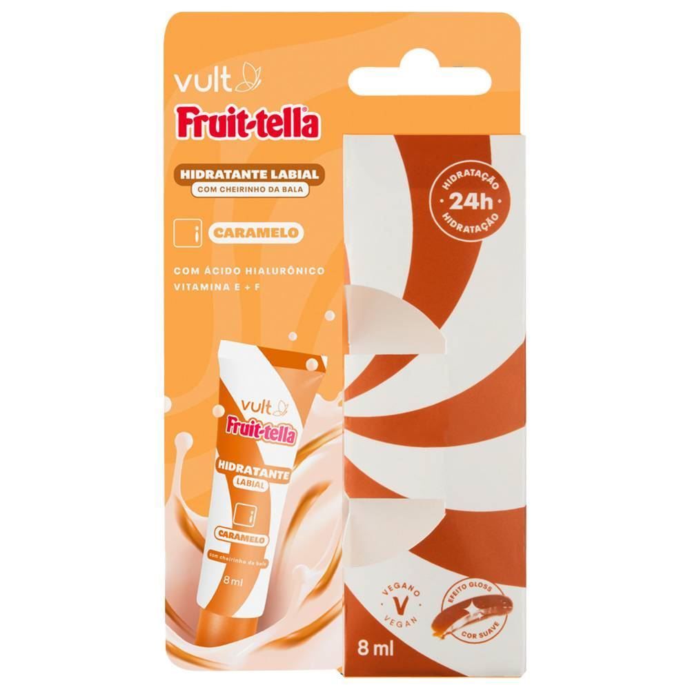 Hidratante Labial Fruittella Caramelo Vult - 8ml