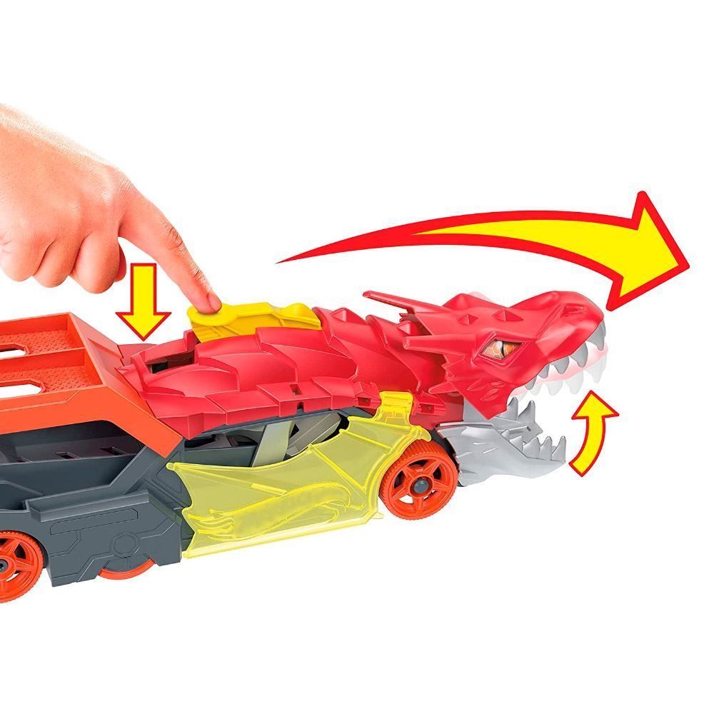 Hot Wheels City Reboque De Dragão Com 1 Carrinho Mattel - GTK42