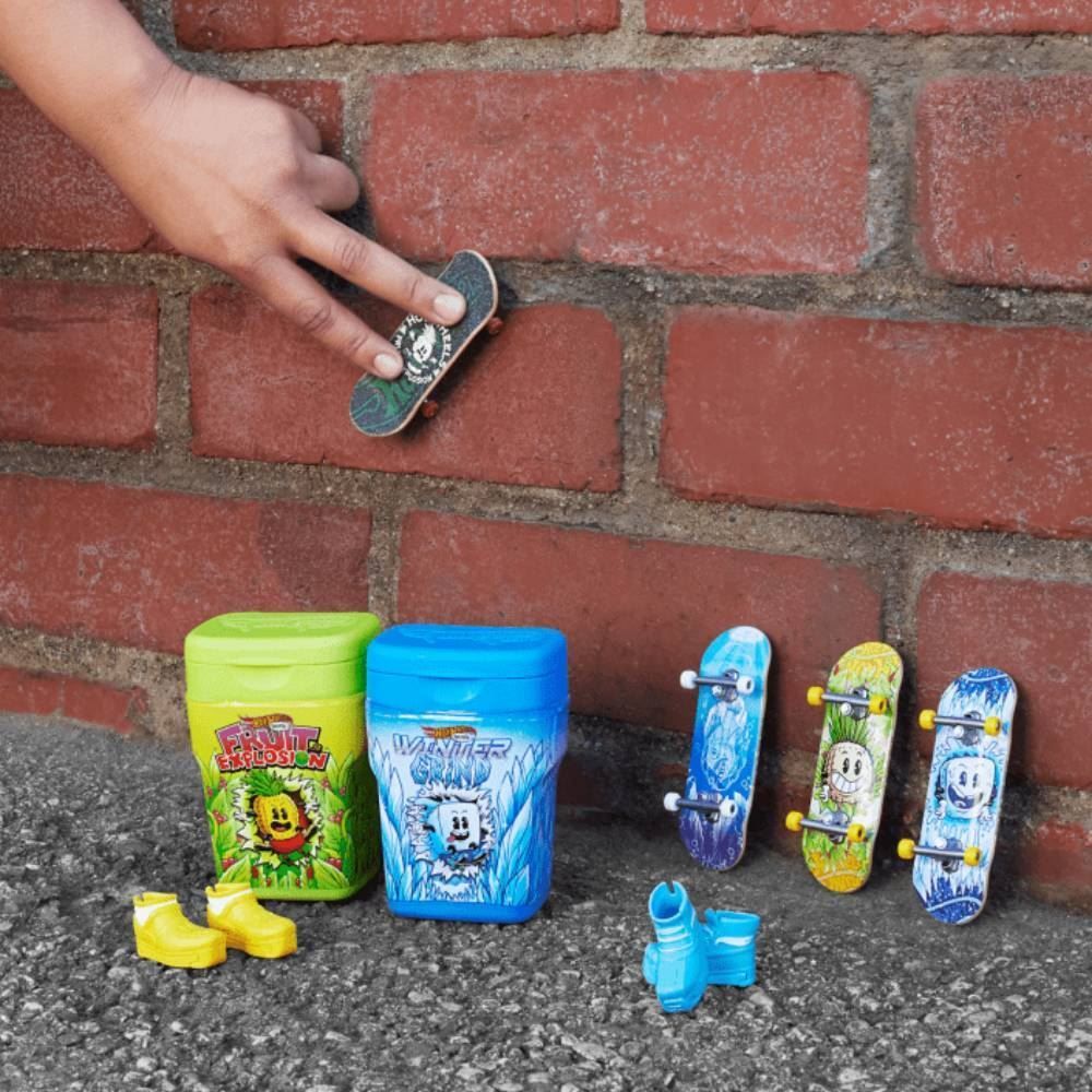 Hot Wheels Conjunto Skates De Dedo E Acessórios Mattel - HWV21