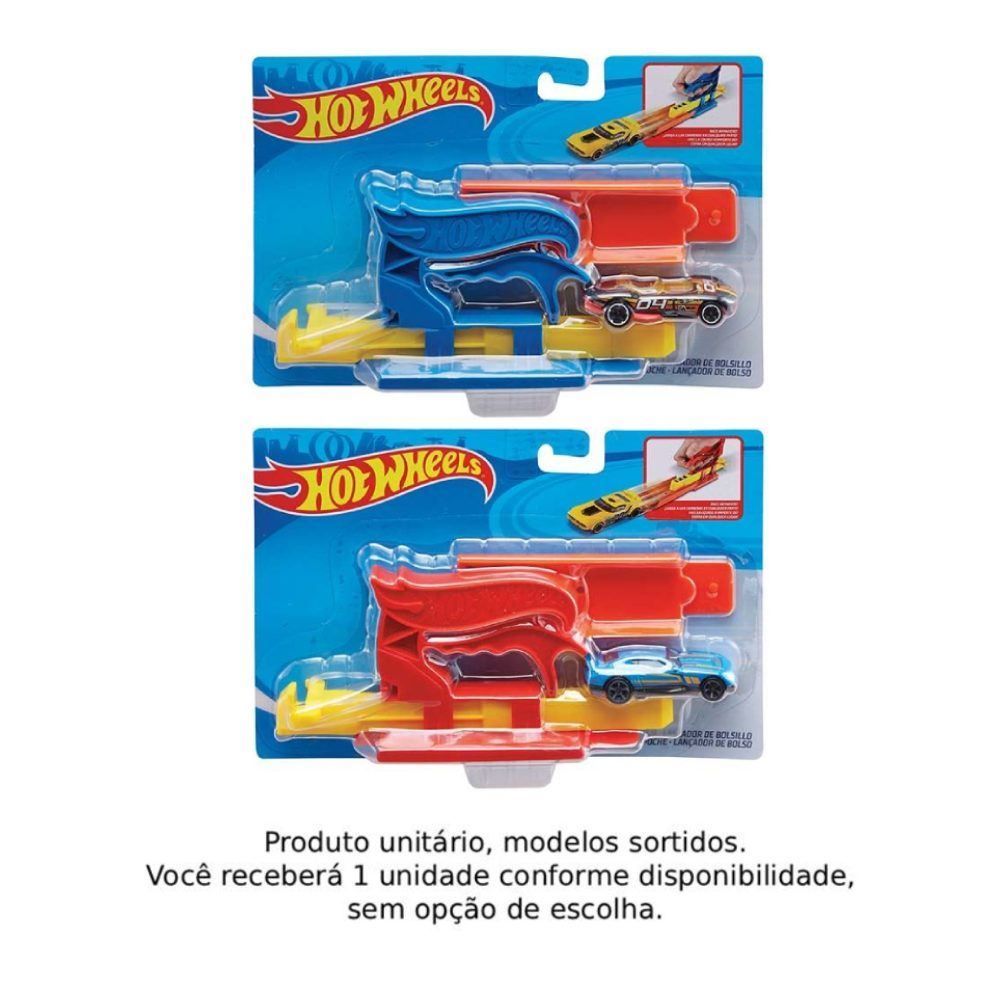 Lançador Básico com Carro Hot Wheels Mattel - Sortido