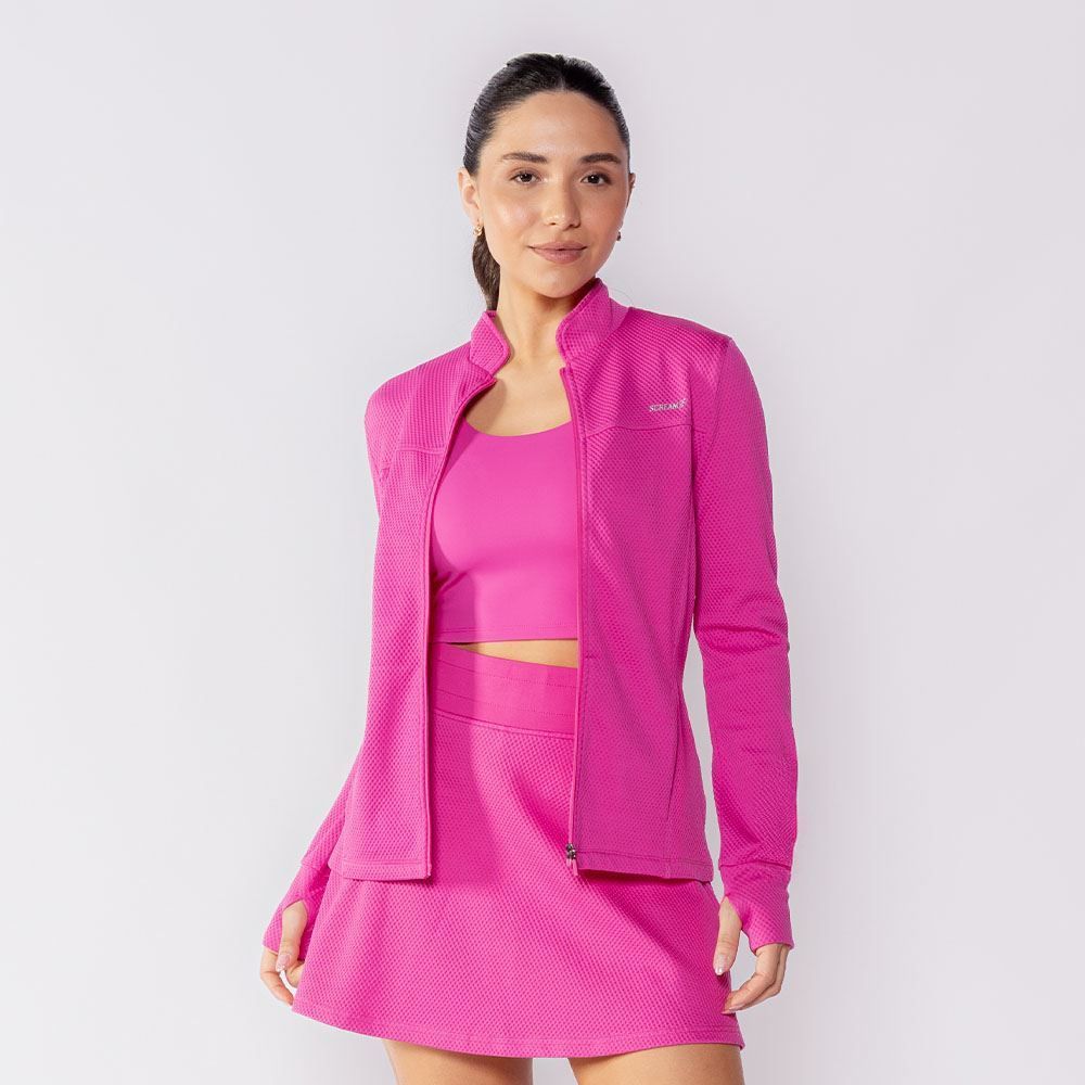 Jaqueta Esportiva Com Textura Waffle Scream