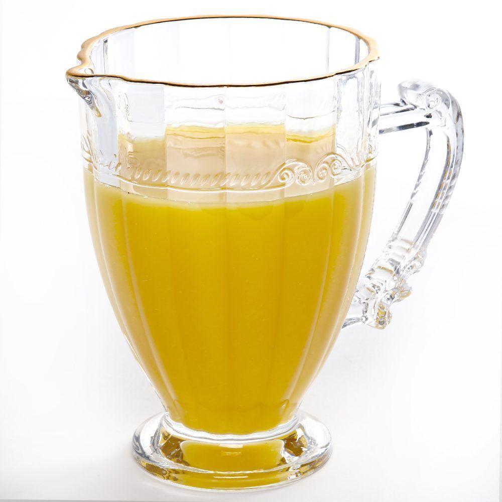 Jarra De Cristal Ecológico Imperial Com Filete Dourado Lyor - 1 Litro