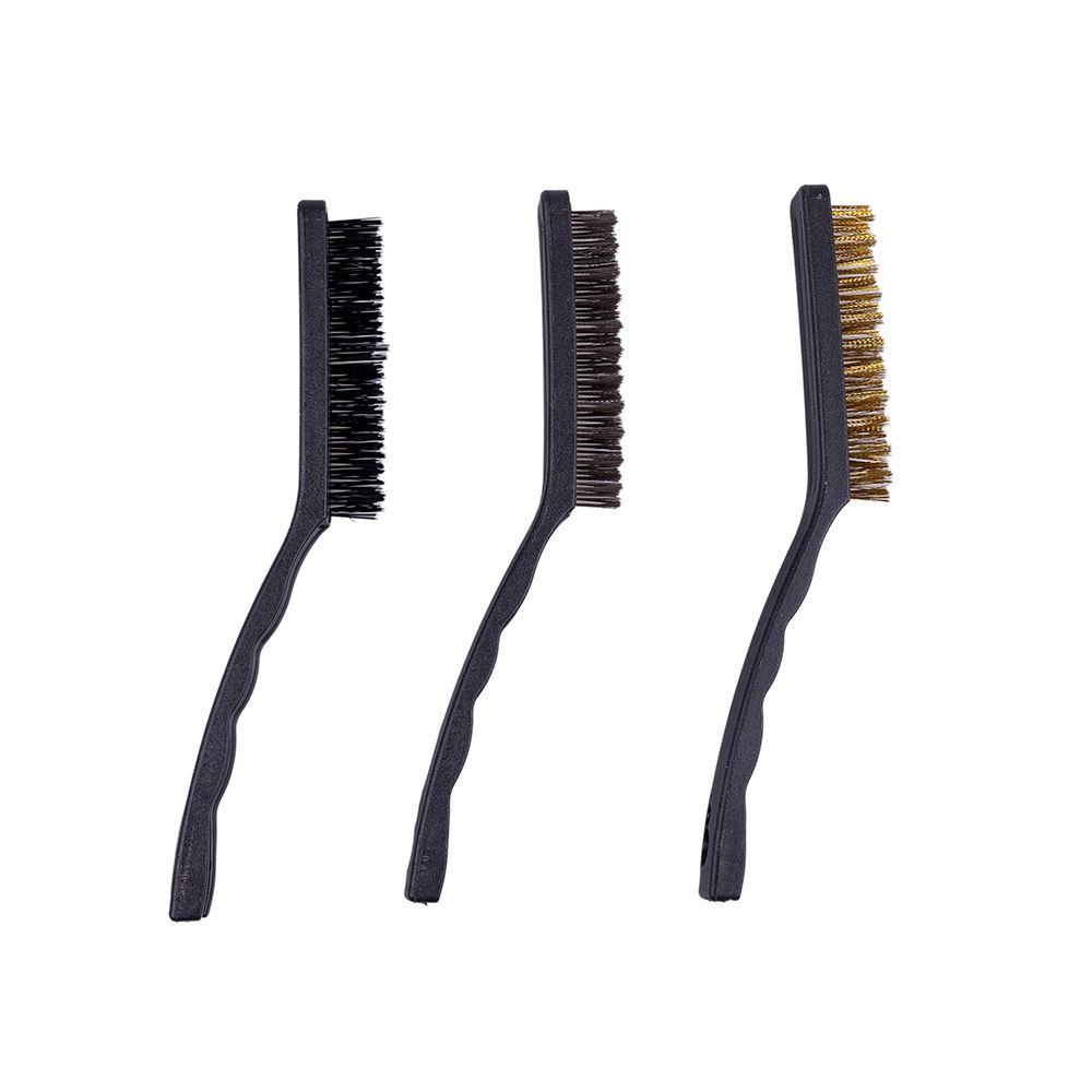 Jogo 3 Escovas De Aço Meghazine - E2238