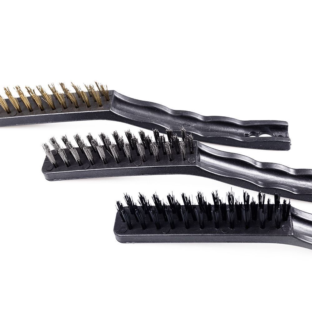 Jogo 3 Escovas De Aço Meghazine - E2238