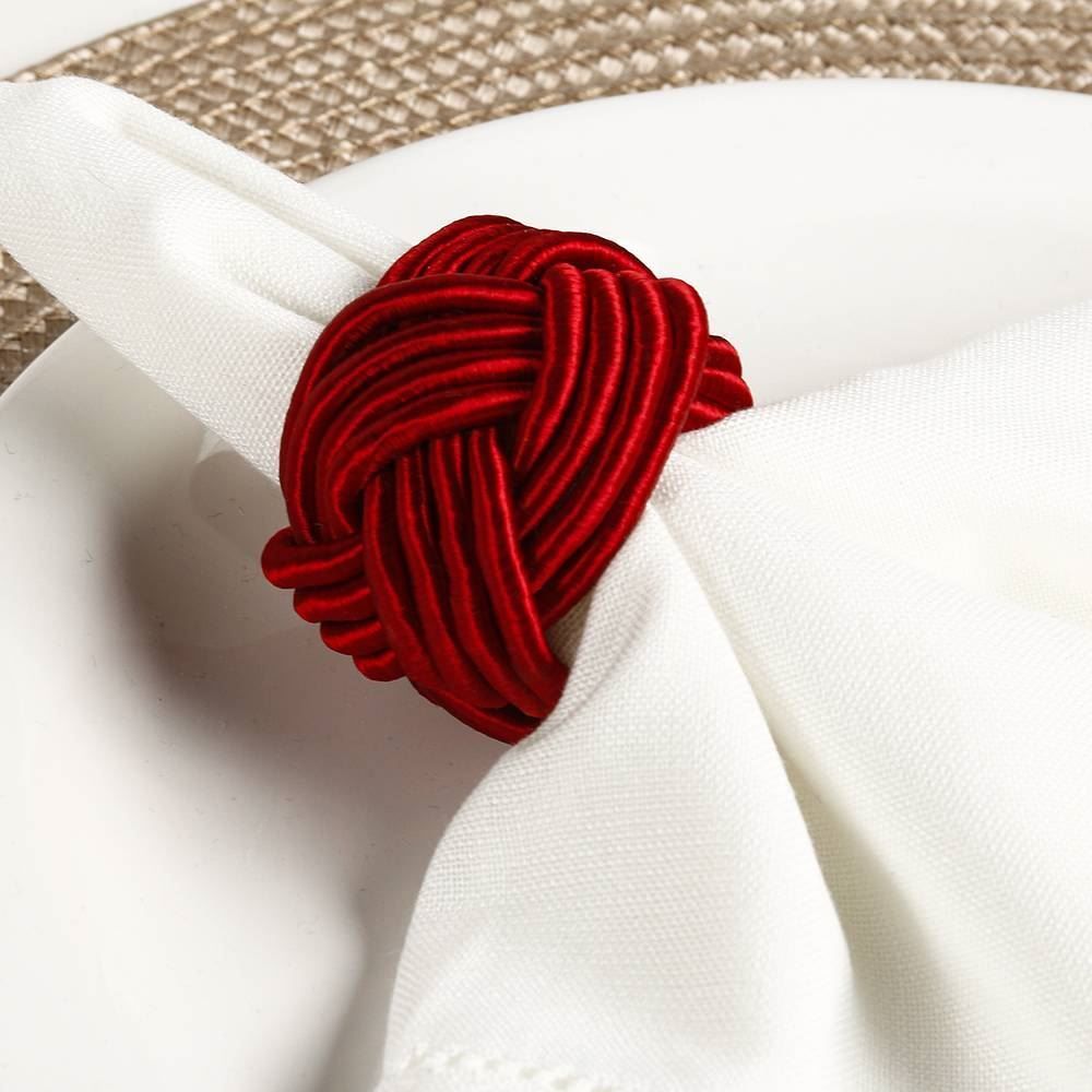 Jogo Anéis Para Guardanapos Lira 4 Peças Havan Casa - Vermelho