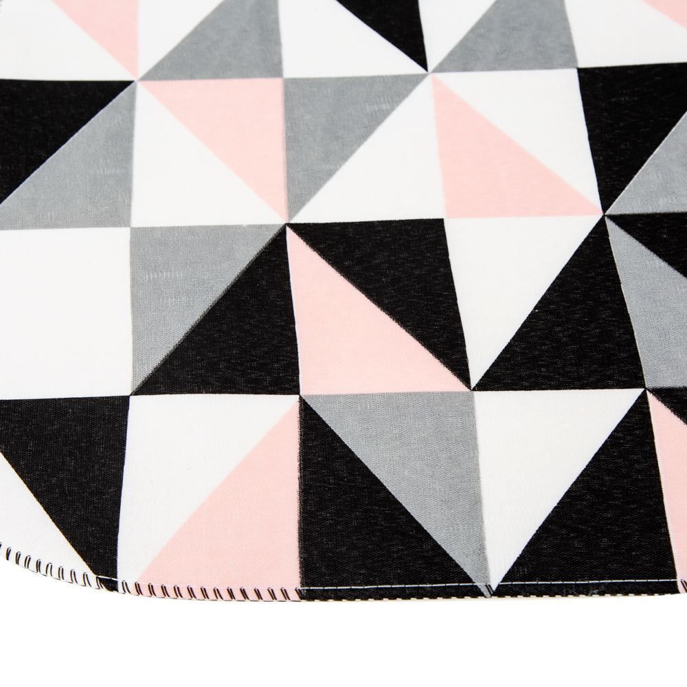 Jogo Banheiro Tecil  Antiderrapante Pop  - Geo Rosa