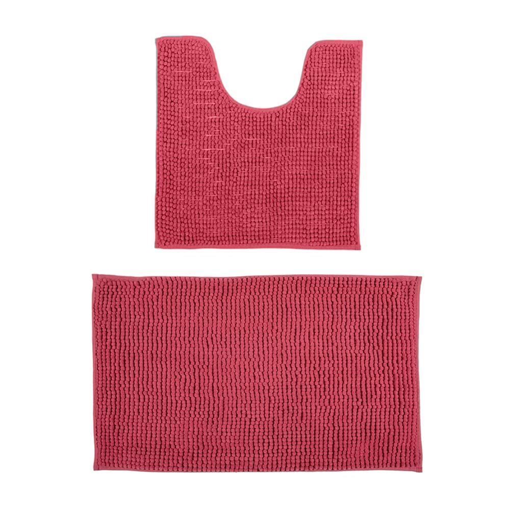 Jogo De Banheiro 2 Peças Dobby Finecasa - Rosa