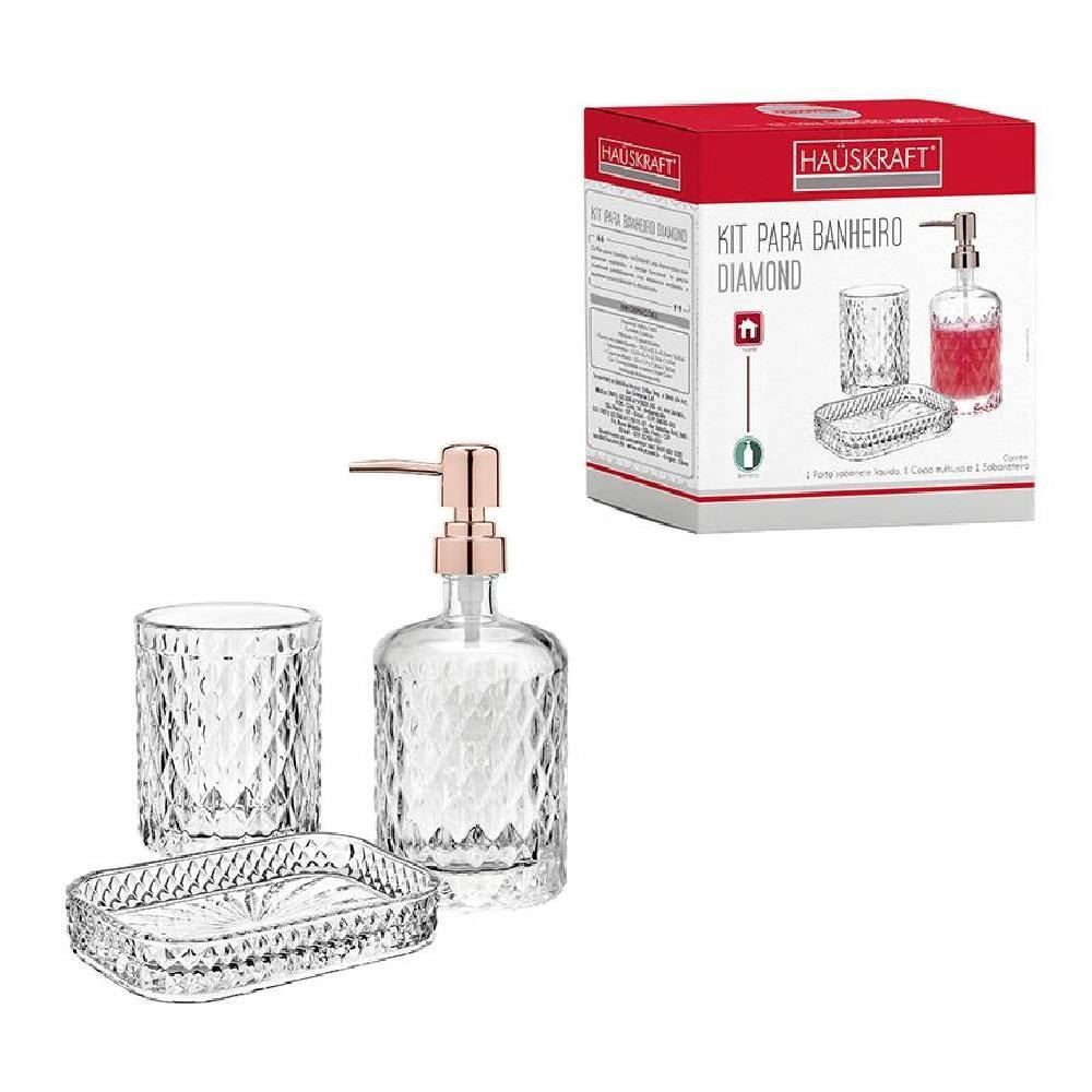 Jogo De Banheiro 3 Peças Hauskraft - Diamond
