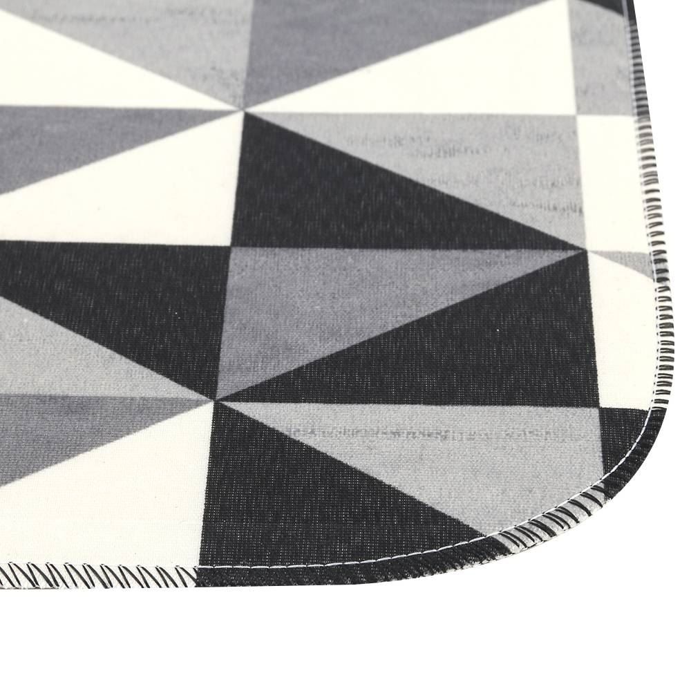 Jogo De Banheiro 3 Peças Tecil Antiderrapante Pop - Geo Preto