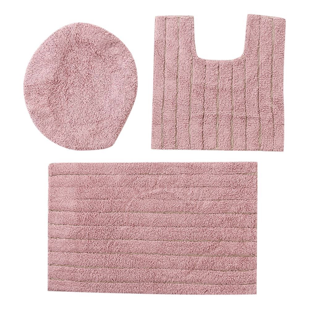 Jogo De Banheiro 3 Peças Turim Havan Casa - Rosa