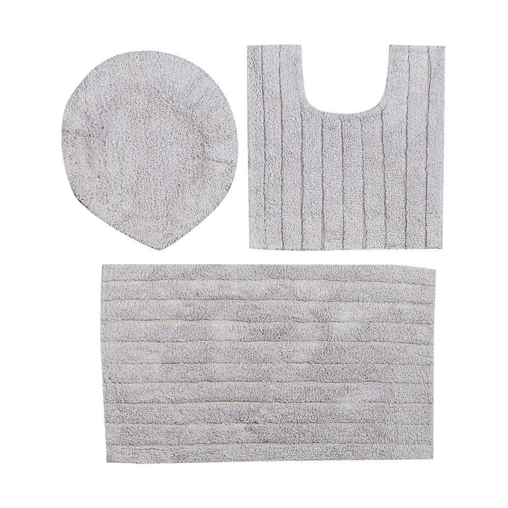 Jogo De Banheiro 3 Peças Turim Havan Casa - Cinza Ice