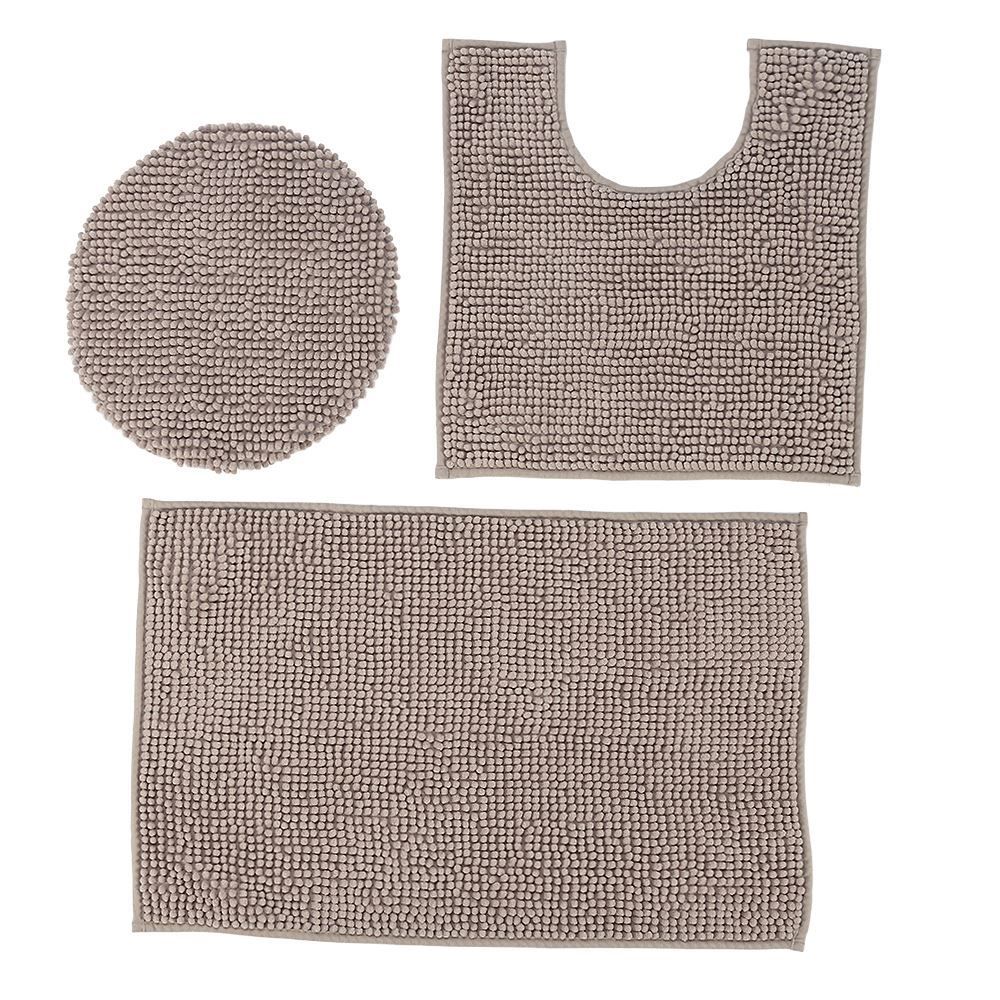 Jogo de Banheiro 3 Peças Madri Havan Casa - Bege Escuro