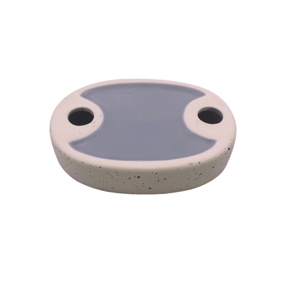 Jogo De Banheiro Cerâmica Cinza Havan Casa - 3 Peças 