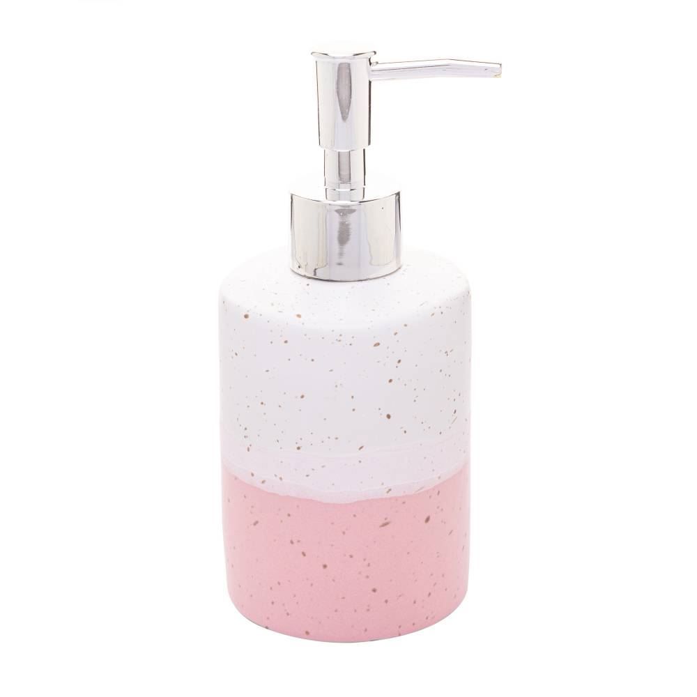 Jogo De Banheiro Cerâmica Degrade Lyor 2 Peças - Rosa