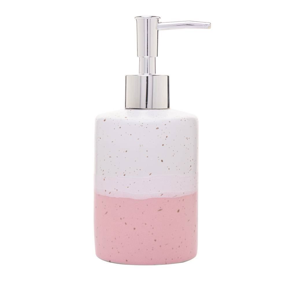 Jogo De Banheiro Cerâmica Degrade Lyor 2 Peças - Rosa