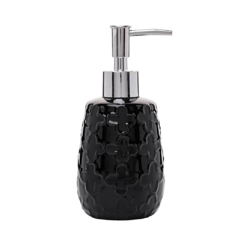 Jogo De Banheiro De Cerâmica Clover 2 Peças Wolff - Preto