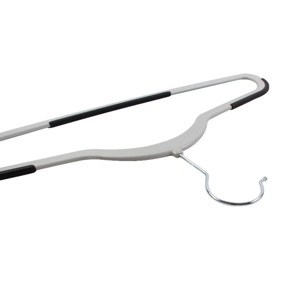 Jogo de Cabides Antiderrapantes 12 Peças Havan Casa - Preto e Cinza