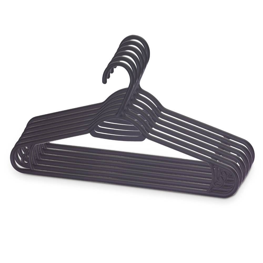 Jogo de Cabides Tintureiro Leve 6 Pague 5 Dasplast - Preto