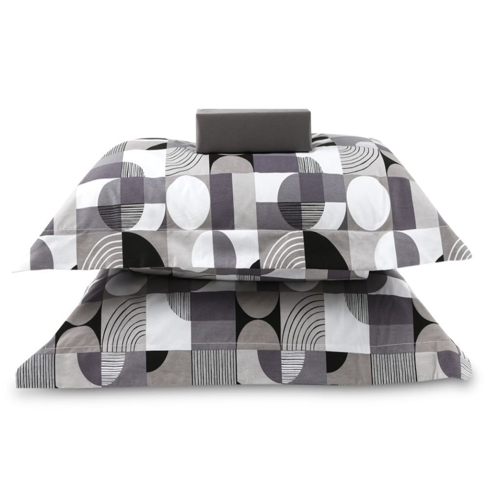 Jogo De Cama Casal Percal 200 Fios Buona Fortuna 3 Pçs  - Miguel Chumbo