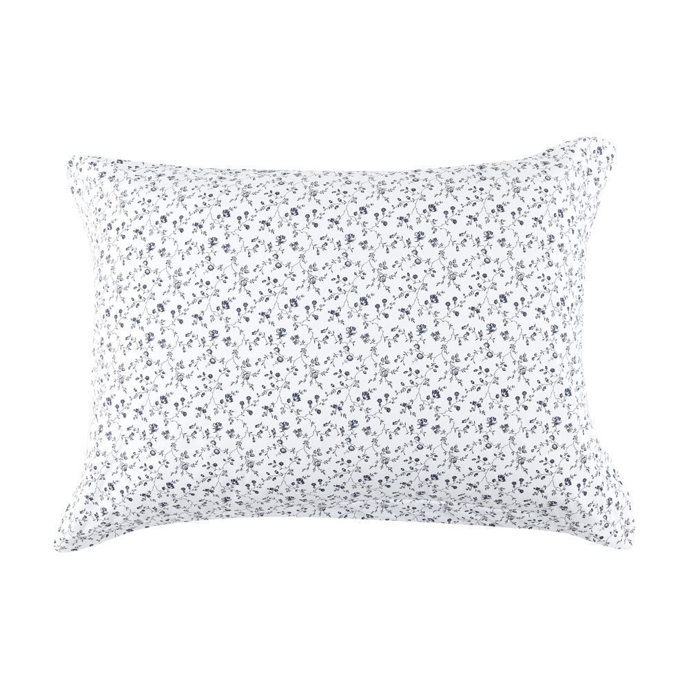 Jogo De Cama Casal Percal 200 Fios Buona Fortuna 3 Pçs  - Catarina Listra Azul