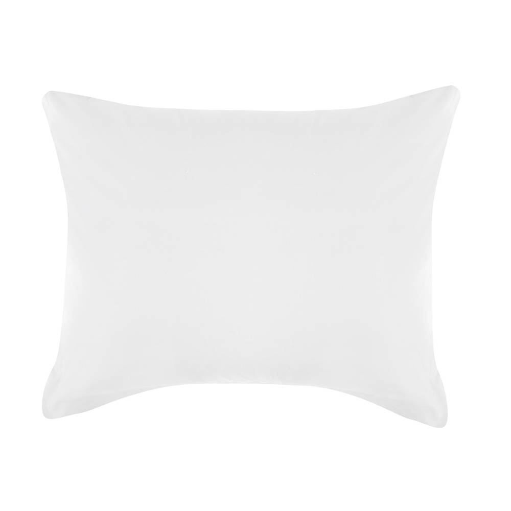 Jogo De Cama Casal Percal 200 Fios Buona Fortuna 3 Pçs  - Branco