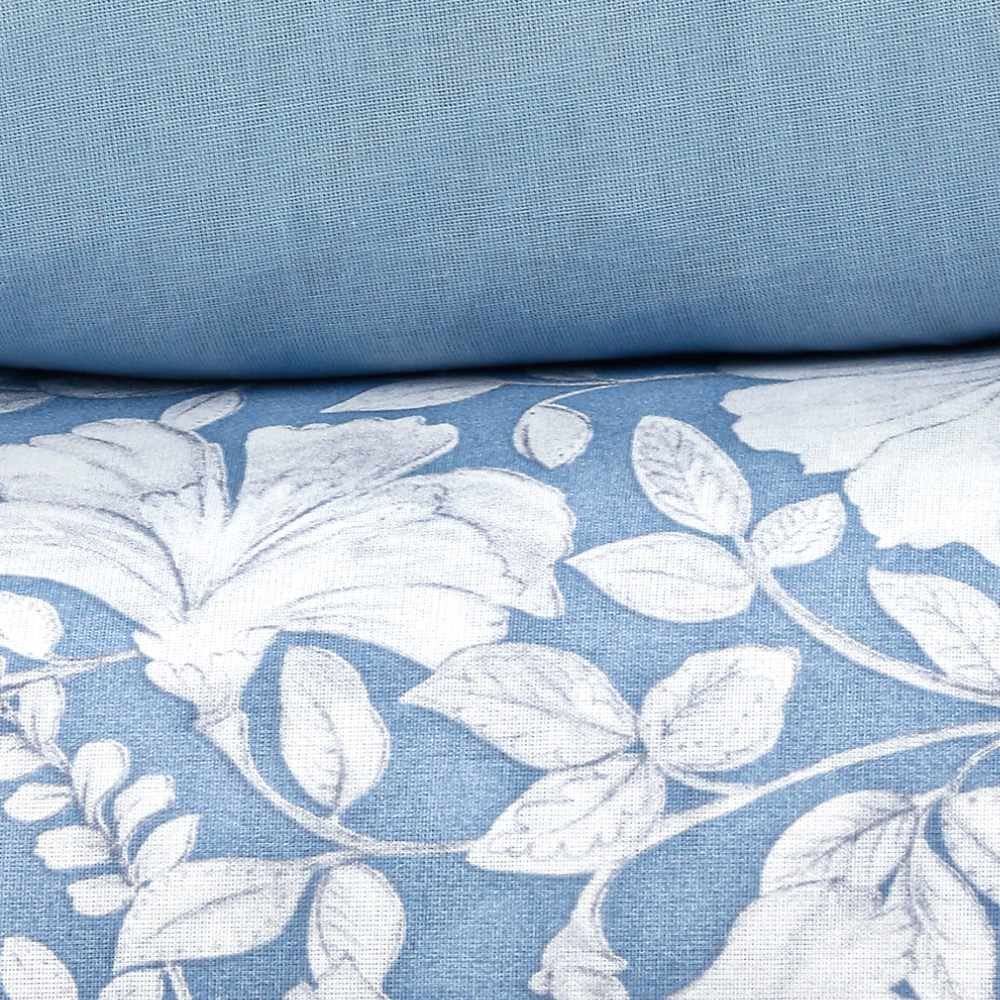 Jogo De Cama Casal 100% Algodão Royale Havan Casa 4 Peças - Stone Azul