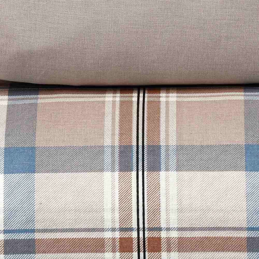 Jogo De Cama Casal 100% Algodão Royale Havan Casa 4 Peças - Jaqueline Xadrez Bege