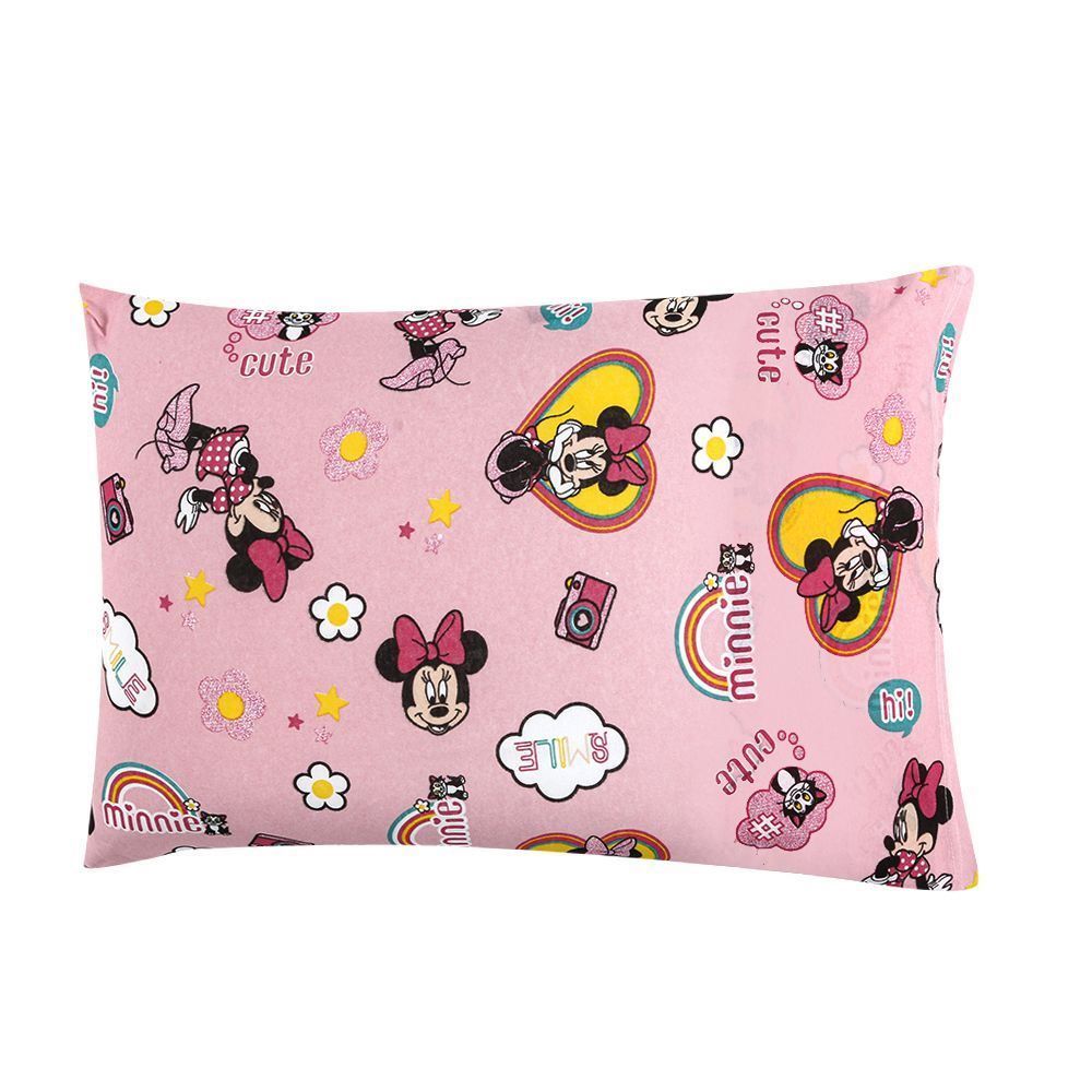 Jogo De Cama Casal Estampado Malha Disney 3 Pçs - Minnie Smile