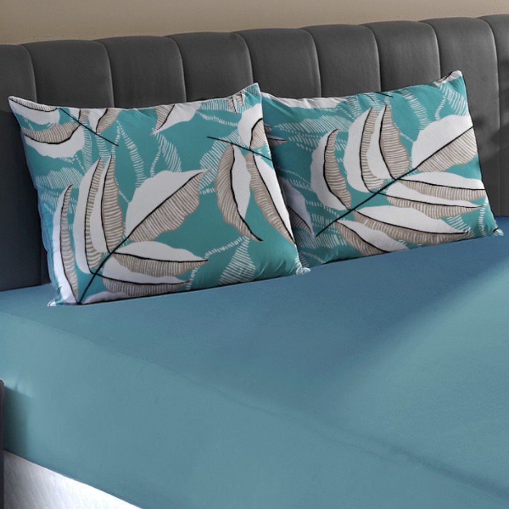 Jogo de Cama Casal Malha 100% Algodão Solecasa 3 pçs - Helena Verde Retrô