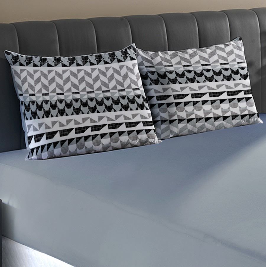 Jogo de Cama Casal Malha 100% Algodão Solecasa 3 pçs - Onix Cinza