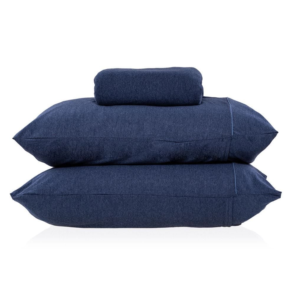 Jogo De Cama Casal 3 Peças Mescla Urban Confort - Mar Noturno Azul