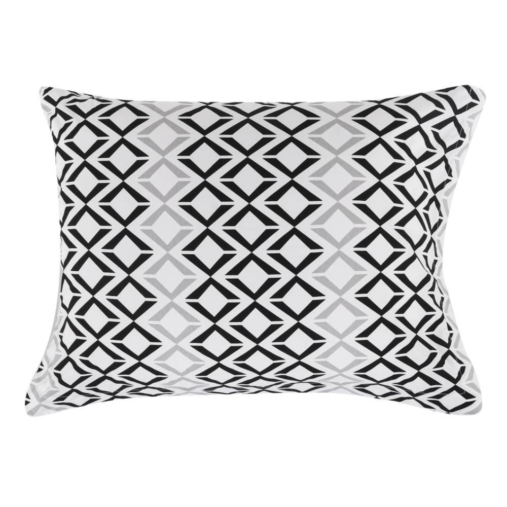 Jogo De Cama Casal Percal 200 Fios Buona Fortuna 4 Pçs - Benicio Preto