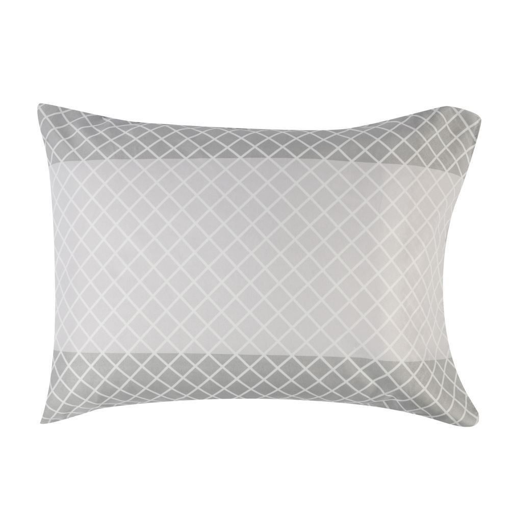 Jogo De Cama Casal Microfibra 150 Fios Havan Casa 4 Peças - Elmor Listra Cinza Claro 