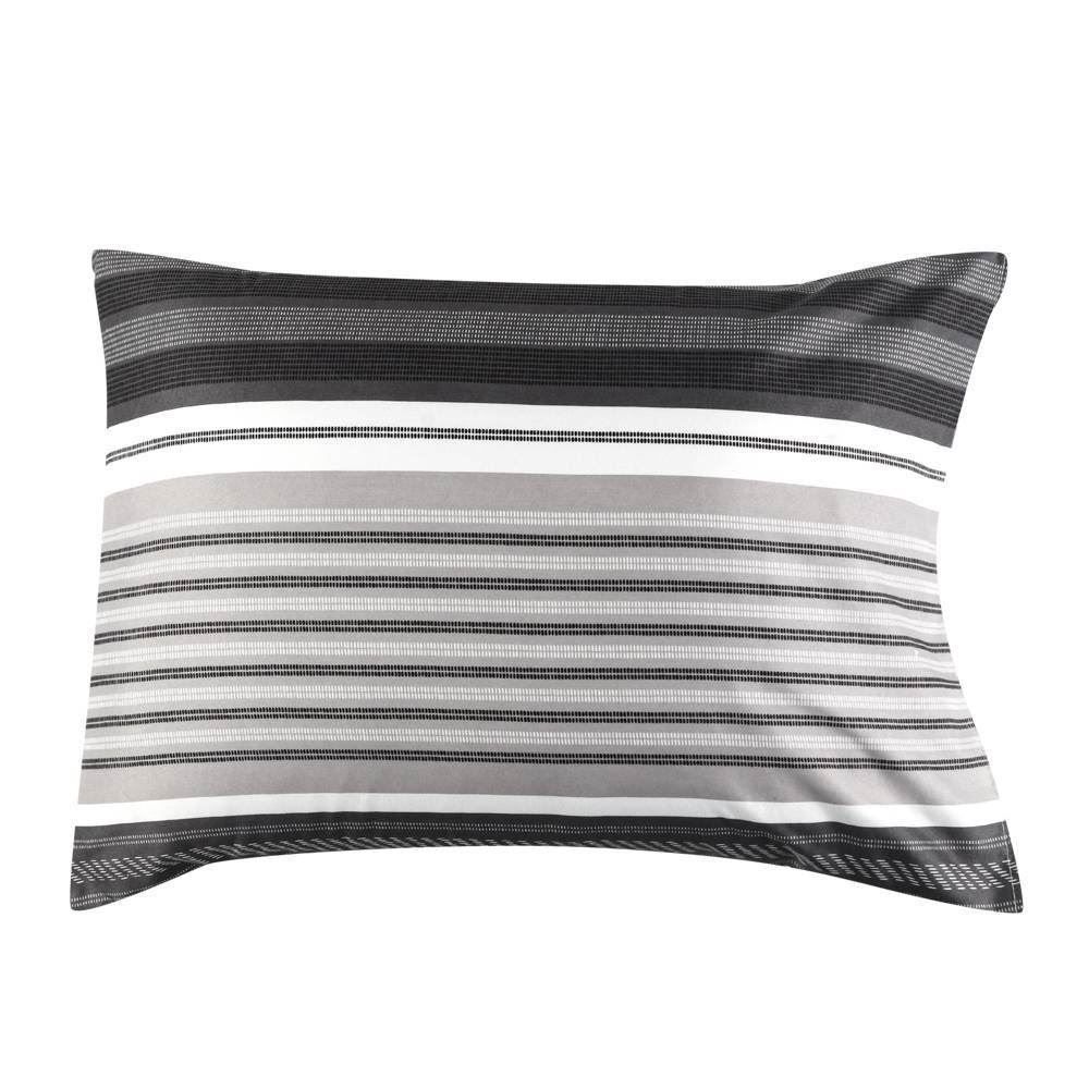 Jogo De Cama Casal Micropercal Havan Casa 4 Pçs - Miura Chumbo Geo