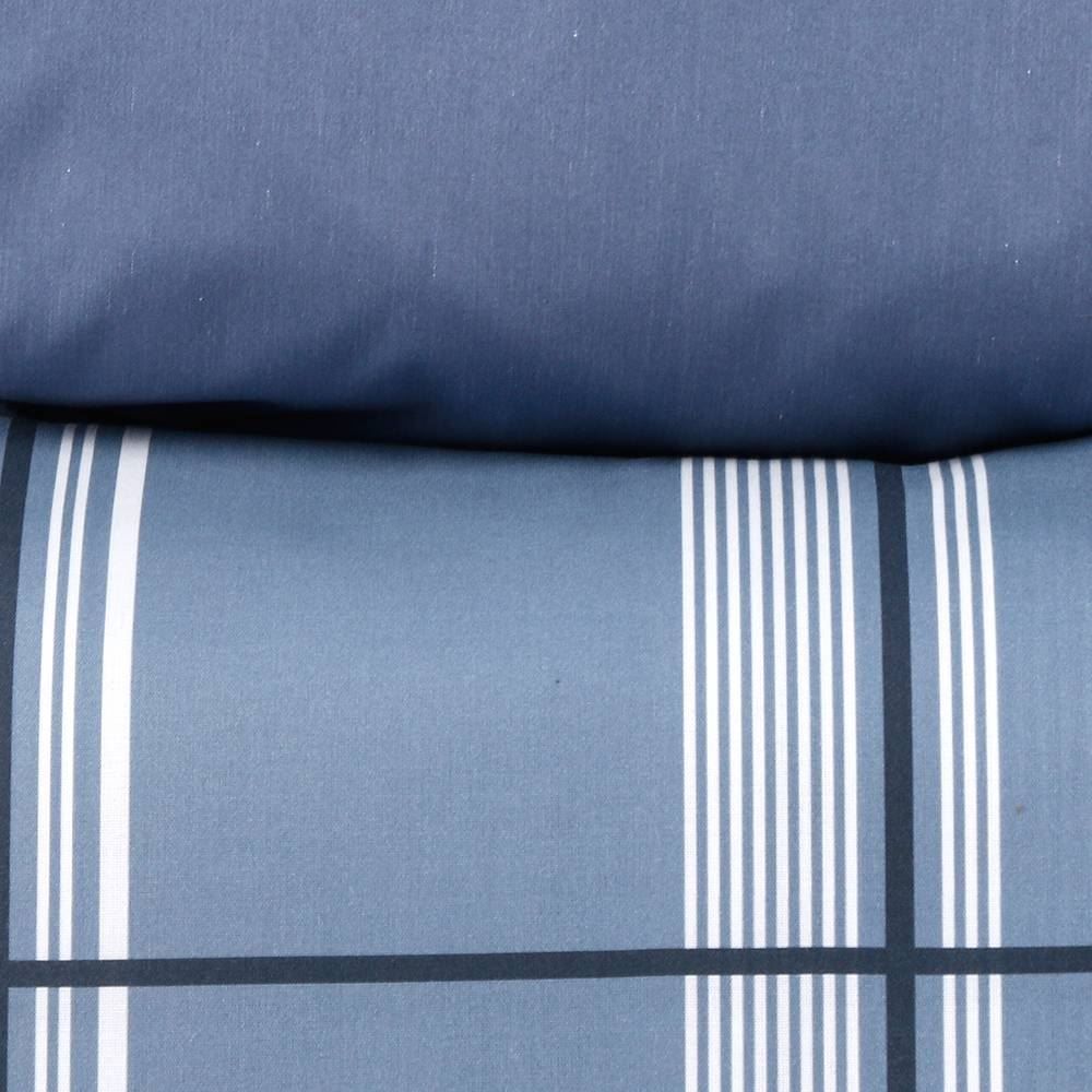 Jogo de Cama Casal Percal Buona Fortuna 4 pçs - Ravi Azul