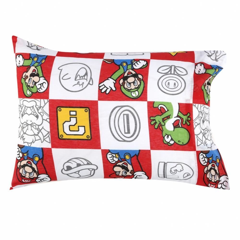 Jogo De Cama Infantil Solteiro2 Pçs - Super Mario