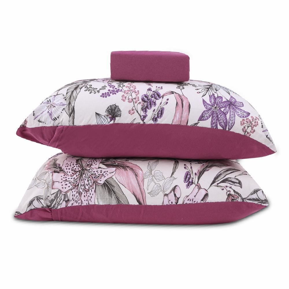 Jogo De Cama King Malha Havan Casa 3 Peças - Fúcsia