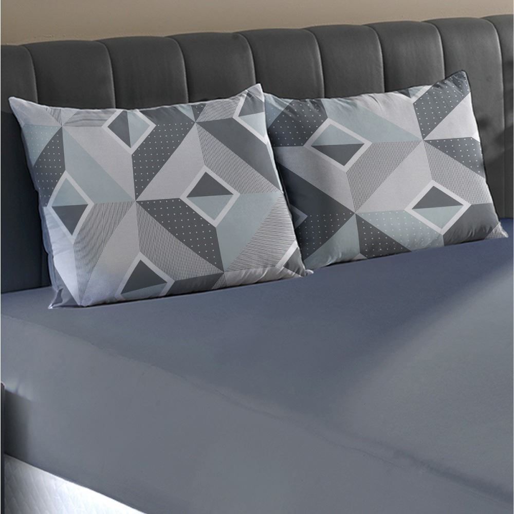 Jogo De Cama King Malha Havan Casa 3 Peças - Bruce Cinza