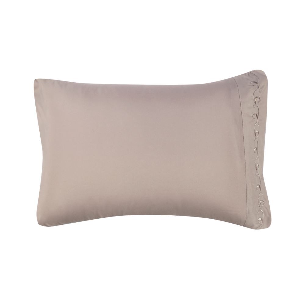 Jogo de Cama King com Bordado Imperial Havan Casa 4 pçs - Bege