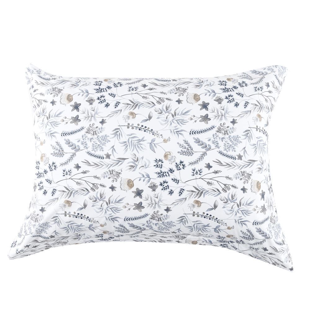 Jogo De Cama King Percal 200 Fios Algodão Buona Fortuna 3 Pçs - Sophia Prata