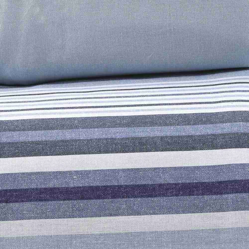 Jogo De Cama Queen 100% Algodão Royale 4 Peças - Theo Azul