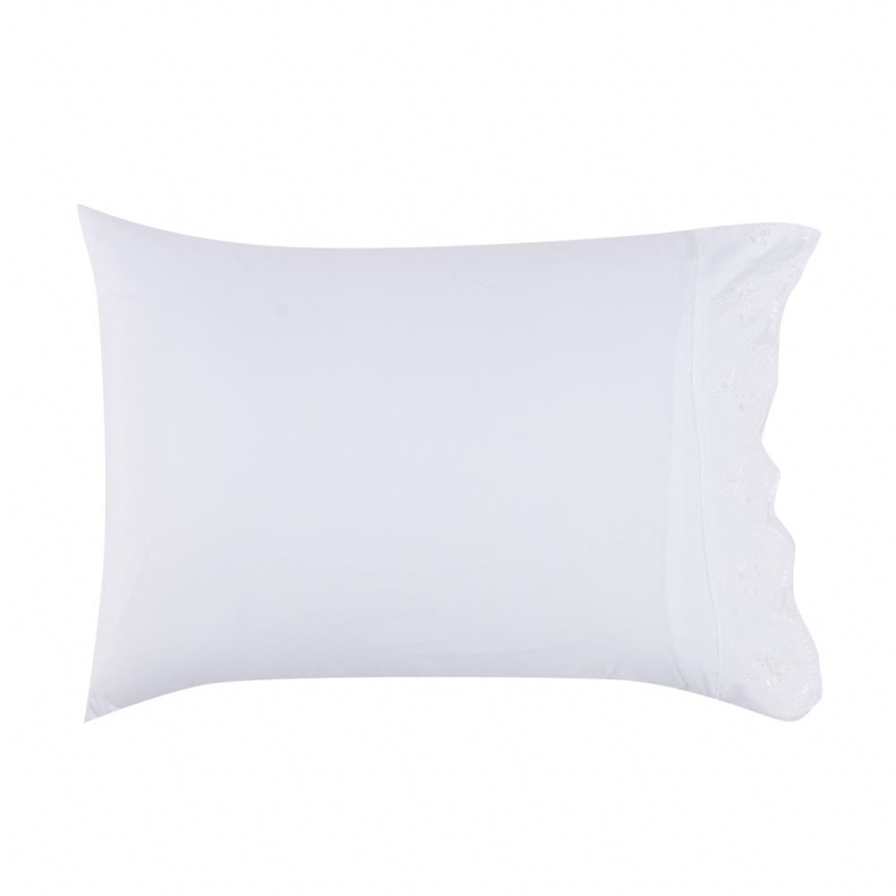 Jogo De Cama Queen 100% Poliéster Com Renda Havan Casa 4 Pçs - Branco