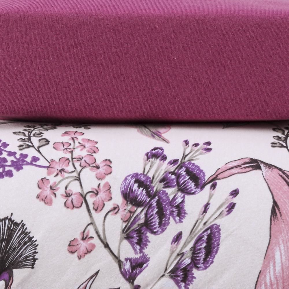 Jogo De Cama Queen Malha Havan Casa 3 Pçs - Fúcsia