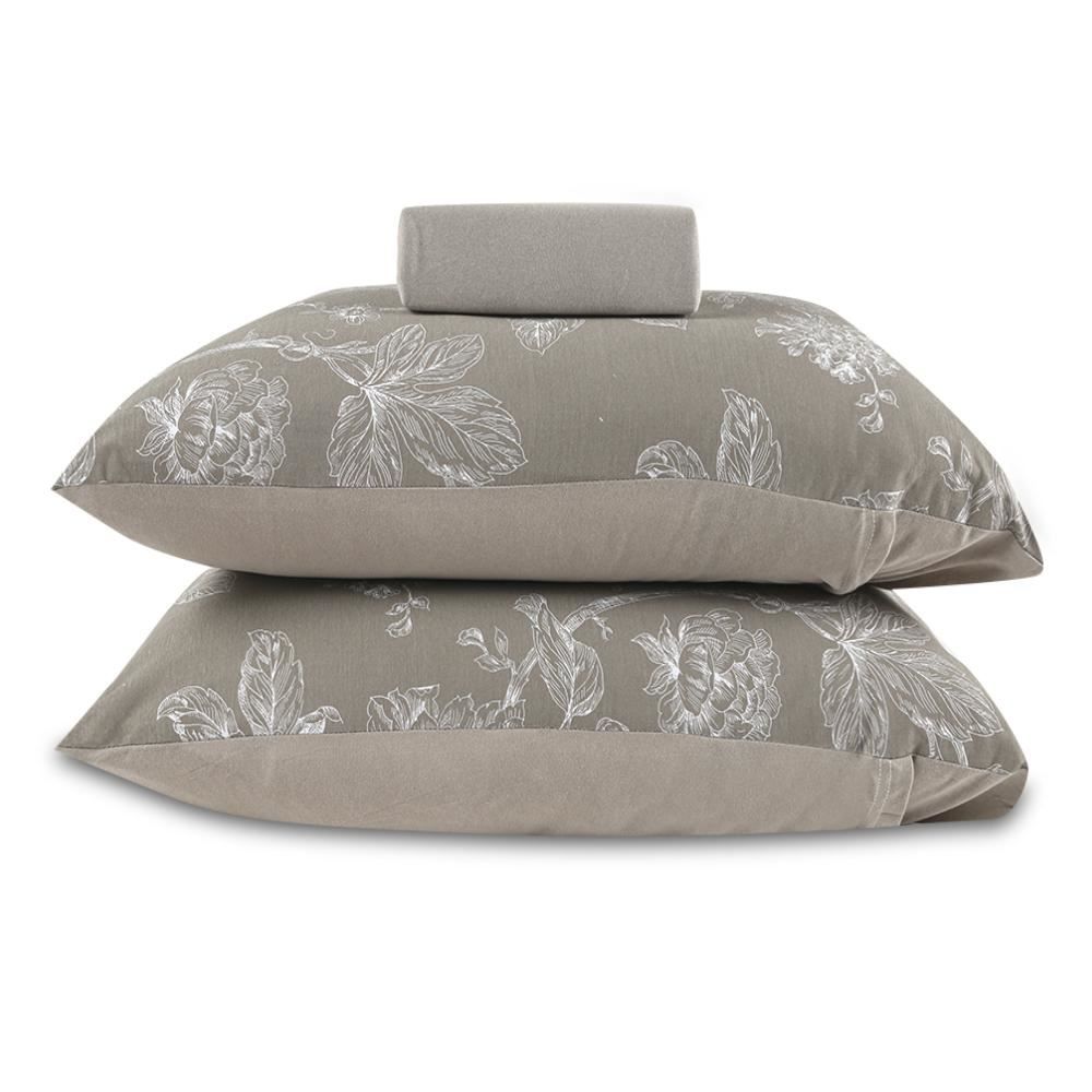 Jogo De Cama Queen Malha Havan Casa 3 Pçs - Constance Taupe