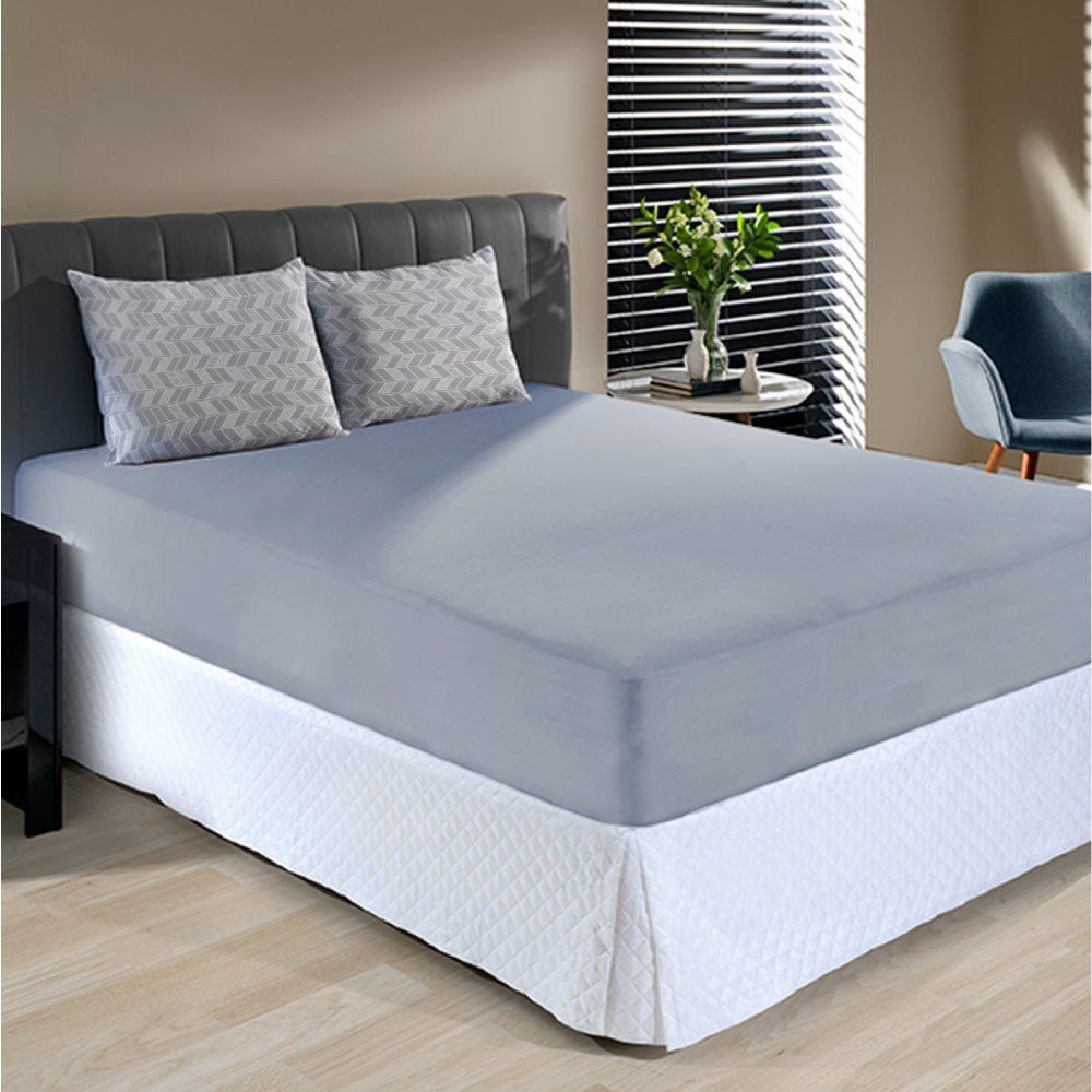 Jogo De Cama Queen Malha 100% Algodão Solecasa 3 Pçs - Pisa Cinza