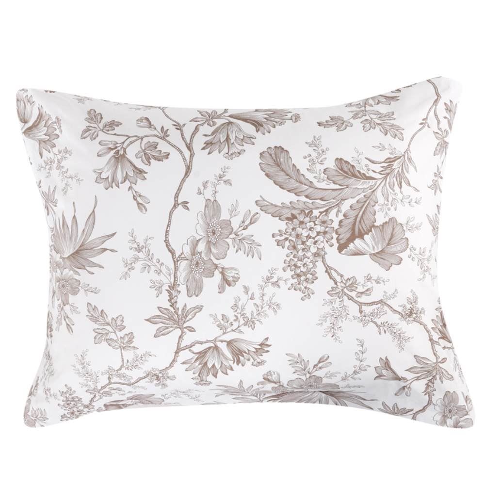 Jogo De Cama Queen Percal 200 Fios Buona Fortuna 4 Pçs - Serena Textura Cru