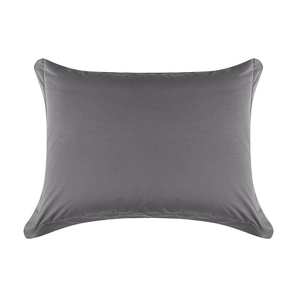 Jogo De Cama Queen Percal Buona Fortuna 4 Pçs - Cinza