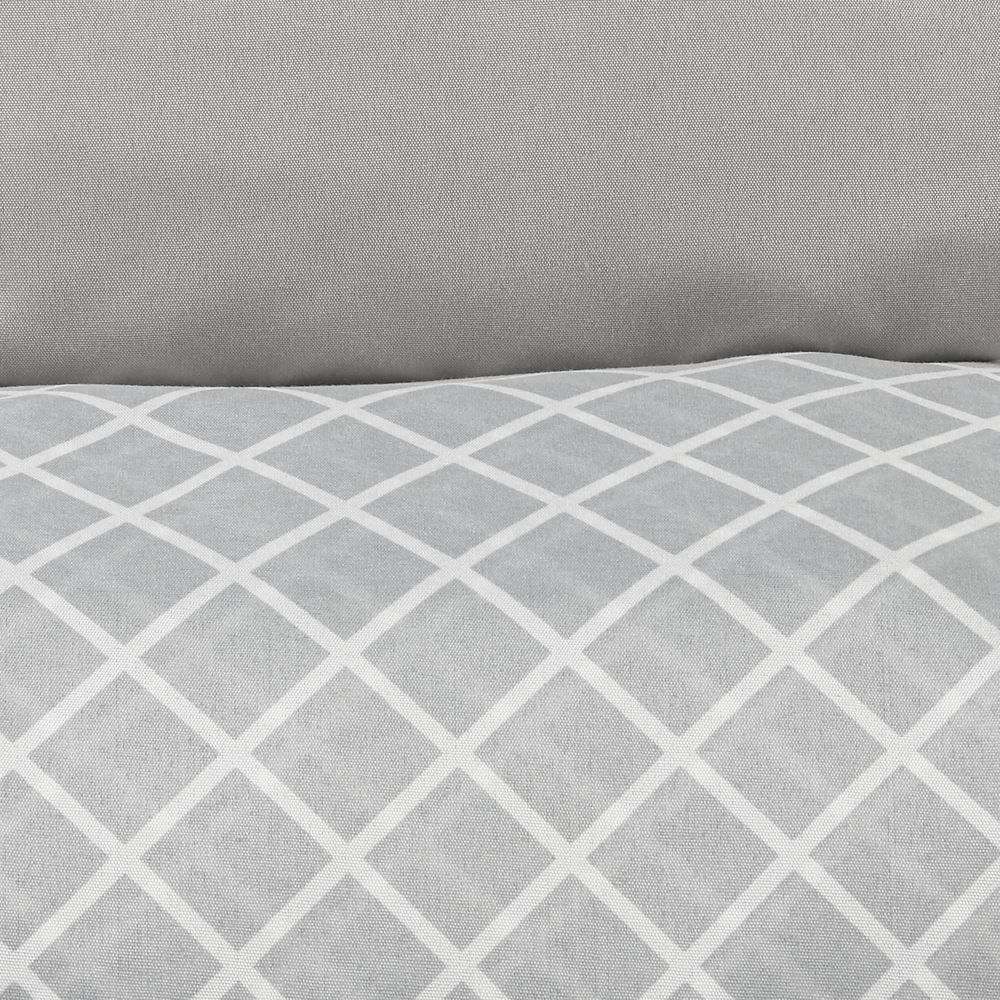 Jogo De Cama Queen Microfibra 150 Fios Havan Casa 4 Peças - Elmor Listra Cinza 