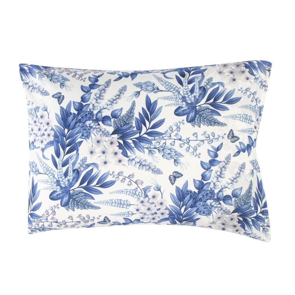 Jogo De Cama Queen Micropercal Havan Casa 4 Pçs - Elegance Branco Flowers