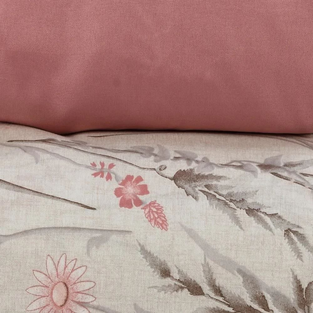 Jogo de Cama Queen Napoli Havan Casa 4 pçs  - Ofélia Flor Rosa